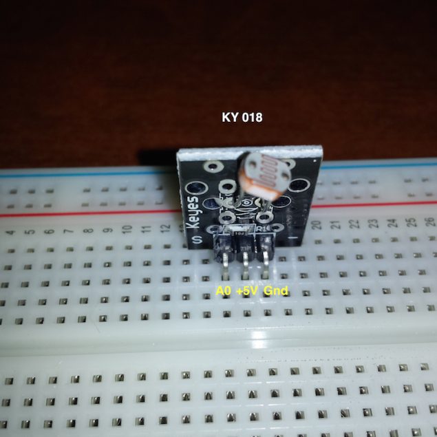 Tutorial – Usar el Sensor KY-018 Photoresistor y Arduino